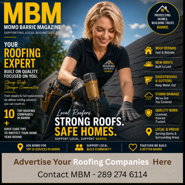 Roofing companies in Barrie